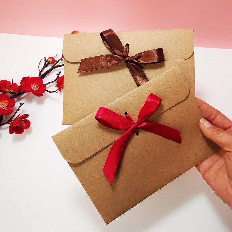 Letter Envelope Kraft - Paquete de 10 Sobres Retro de