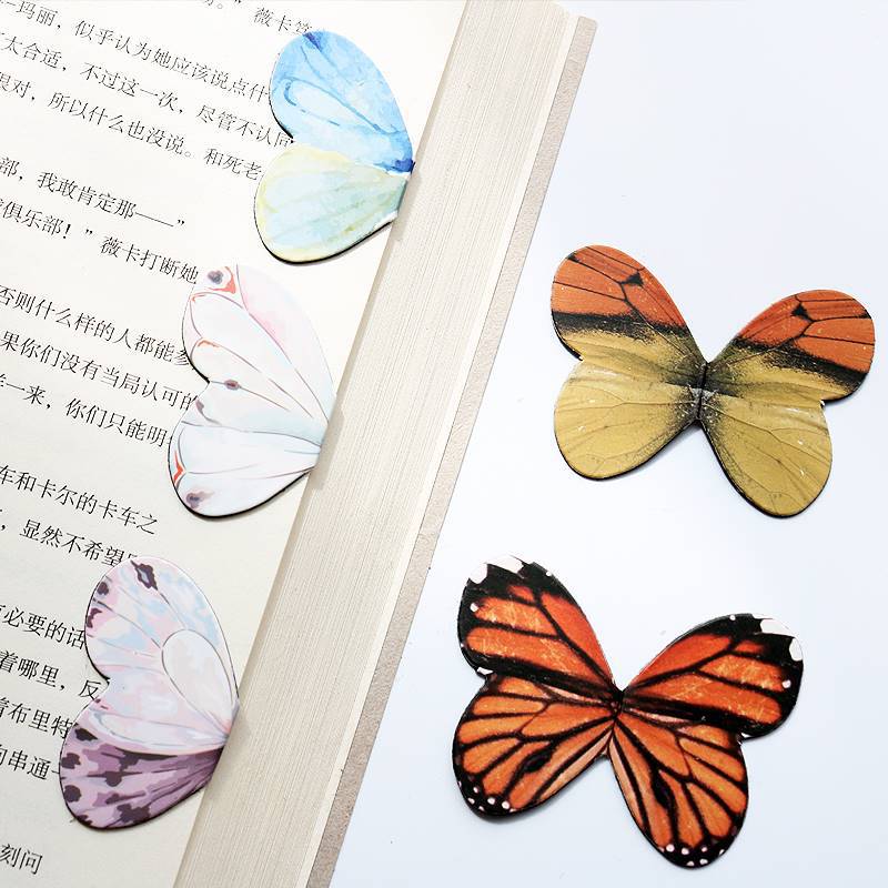Bookmark Magnetic Clip - Marcapáginas magnético de mariposa bonita, Clip