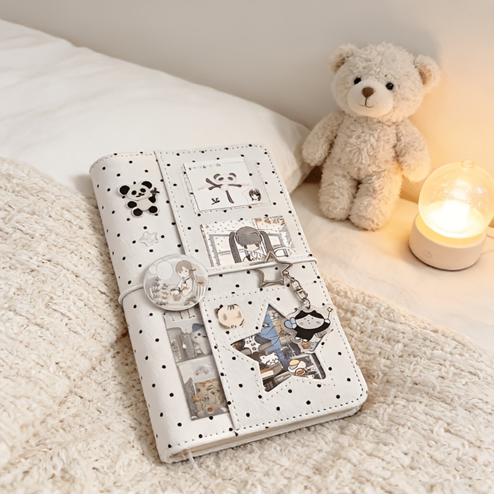 Graph Paper Pad - Cuaderno A6 de tela con lunares,