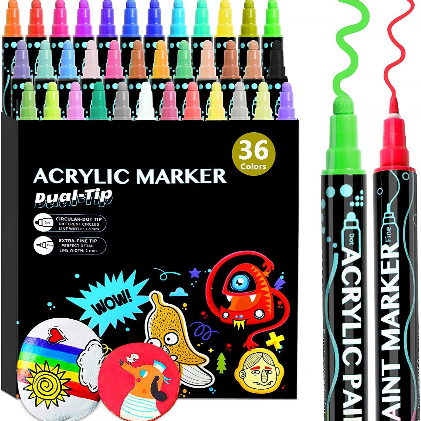 Copic Marker Classic - Rotuladores de pintura acrílica de doble