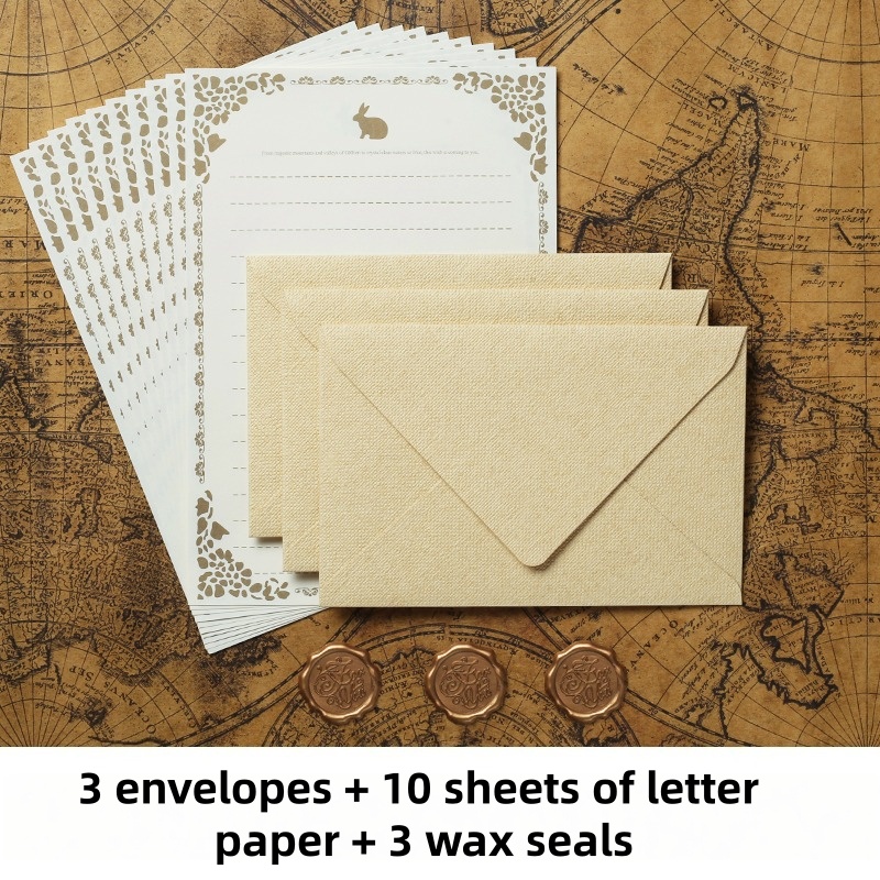 Letter Envelope Kraft - Juego de 16 Sobres de Lino