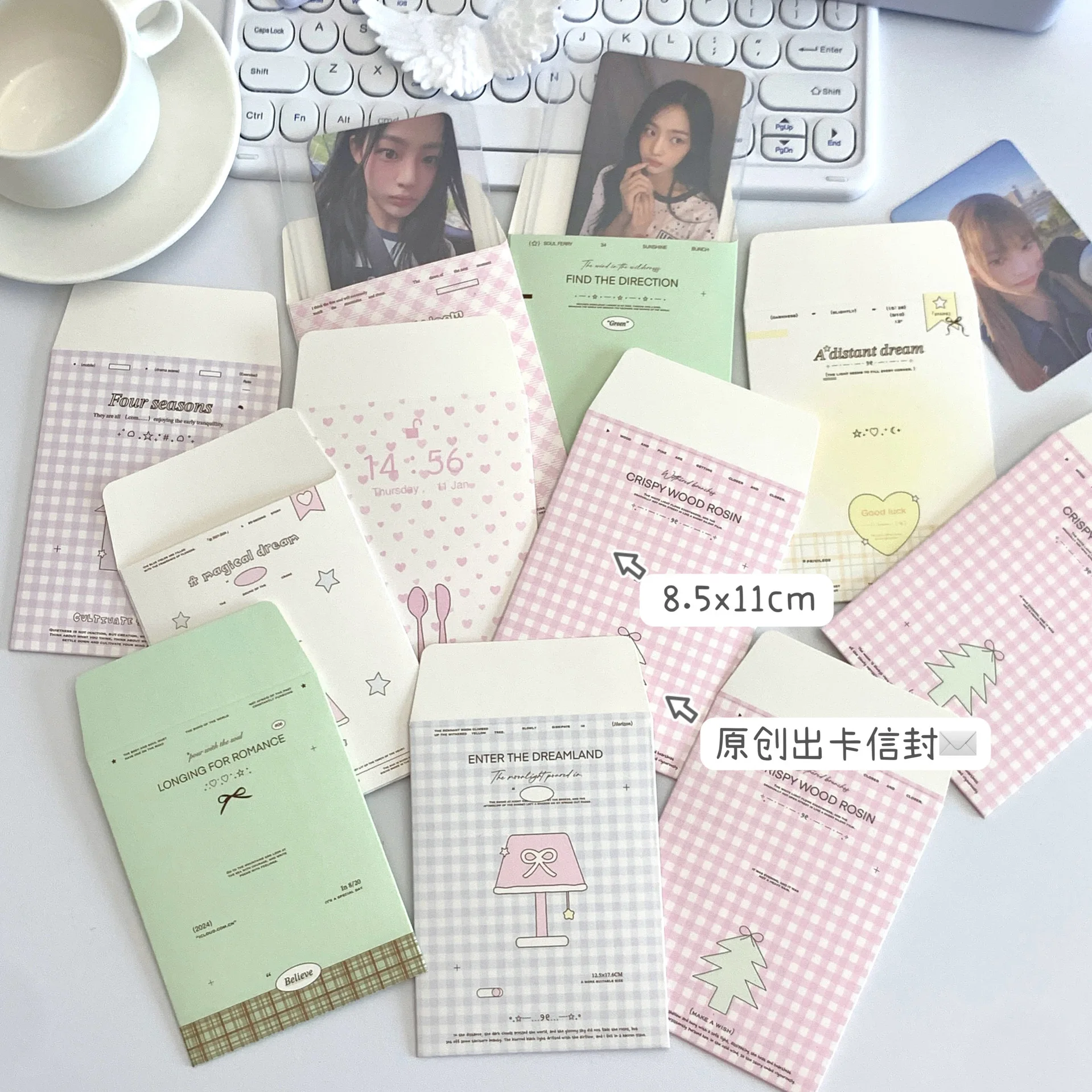Letter Envelope Kraft - Funda para tarjeta de 6 piezas,