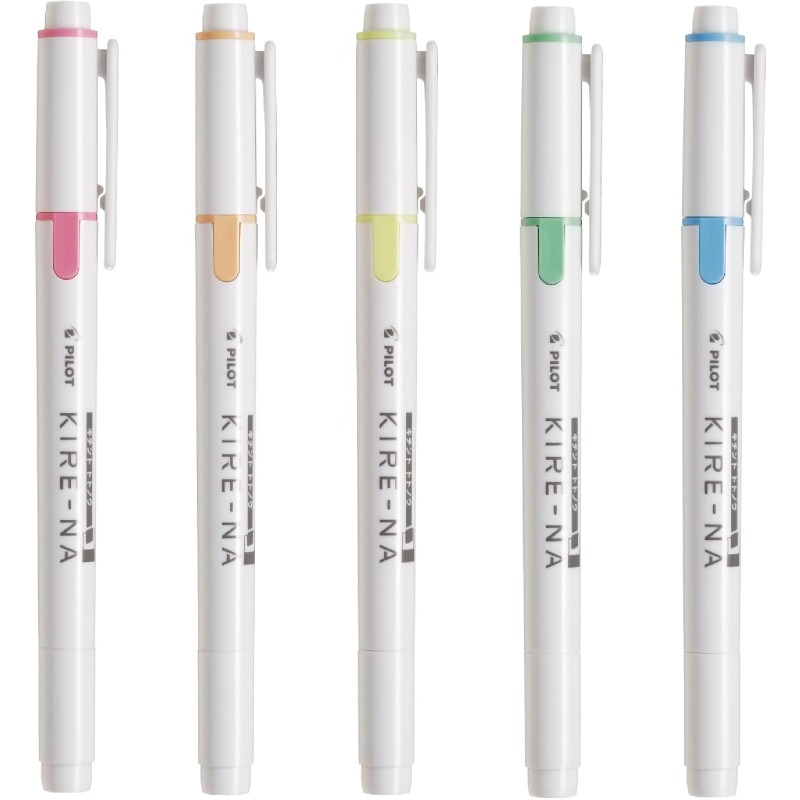 Highlighter Set Pastel - Juego de rotuladores resaltadores PILOT KIRE-NA,