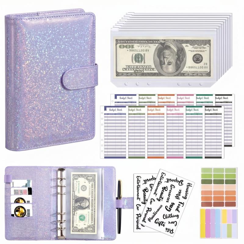 Planner Weekly Budget - Carpeta de Cuero PU A6, Organizador