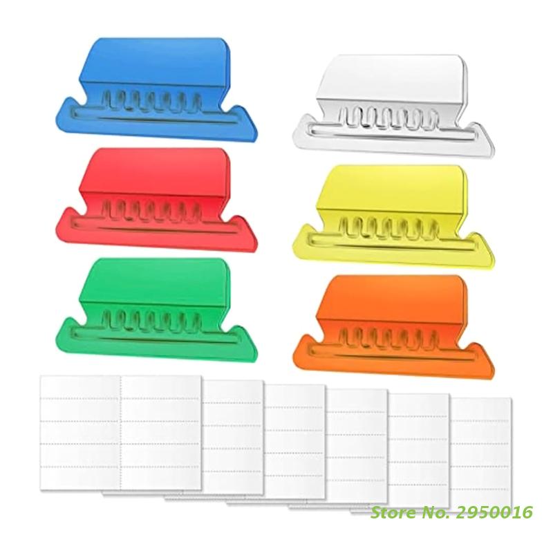 File Folder Hanging - Pestañas de plástico insertables para carpetas