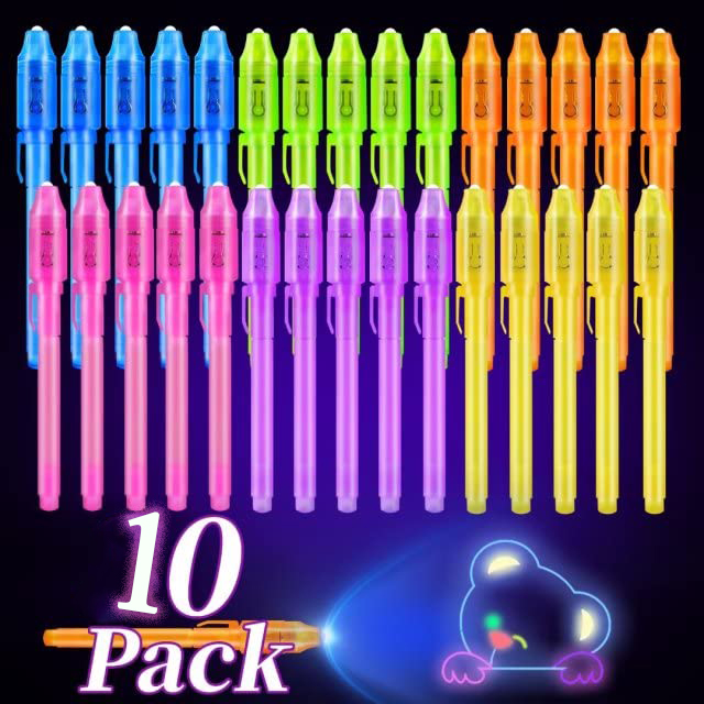 Highlighter Set Pastel - Bolígrafo de tinta Invisible con luz