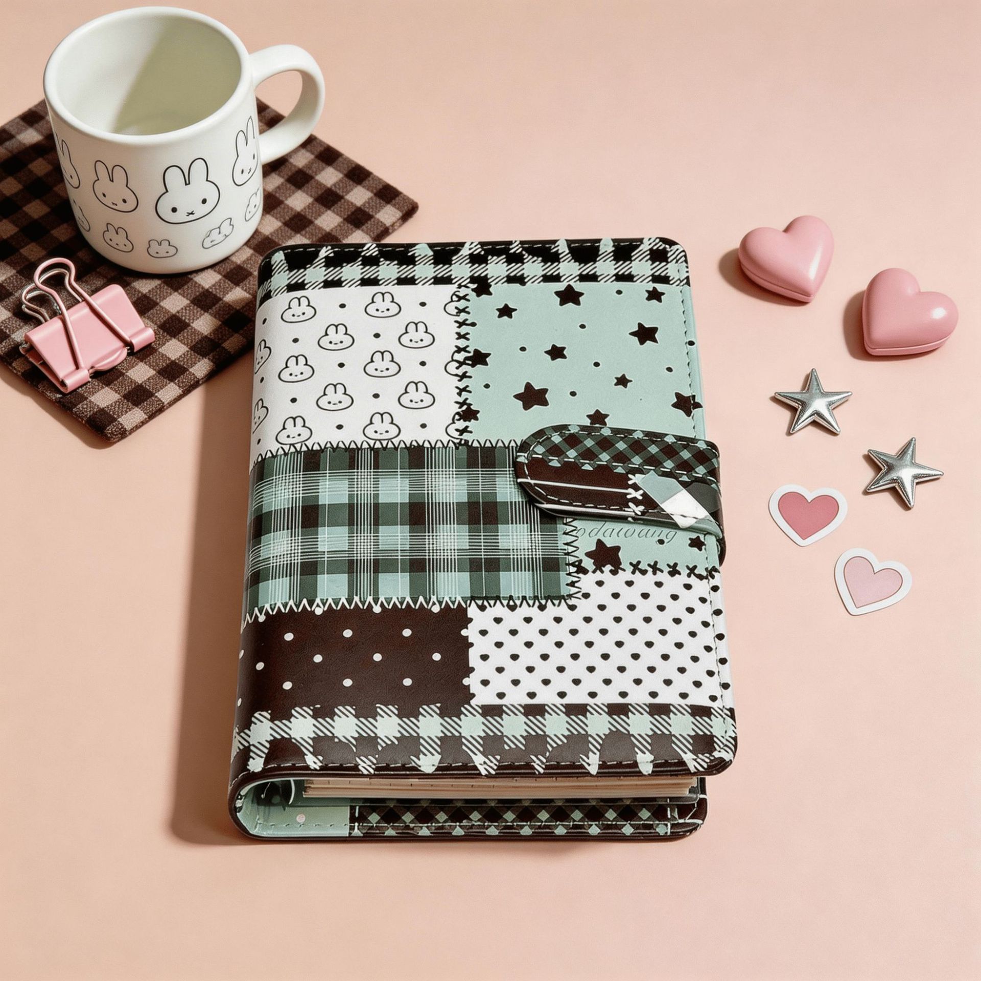 Graph Paper Pad - Cuaderno A6 verde con rejilla y