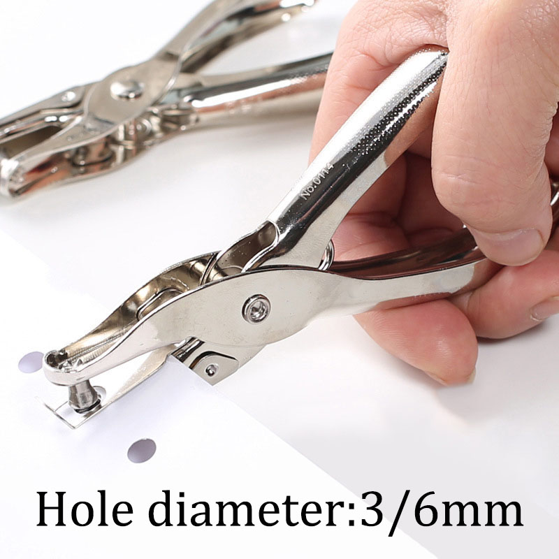 Paper Punch 3 Hole - Perforadora de Papel Manual de Metal,