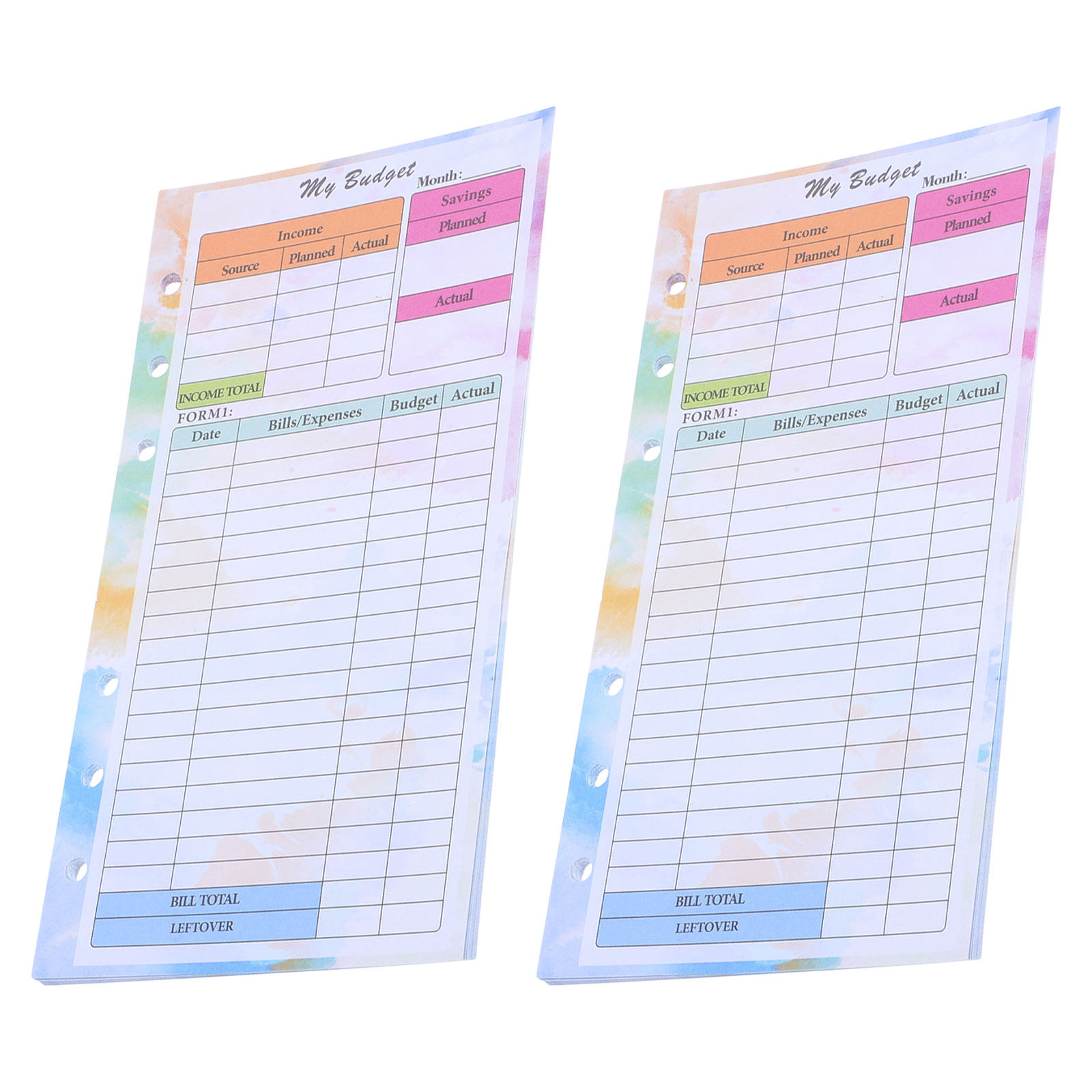 28 Hojas A6 para Planificador, - Planner Weekly Budget reseña y precio