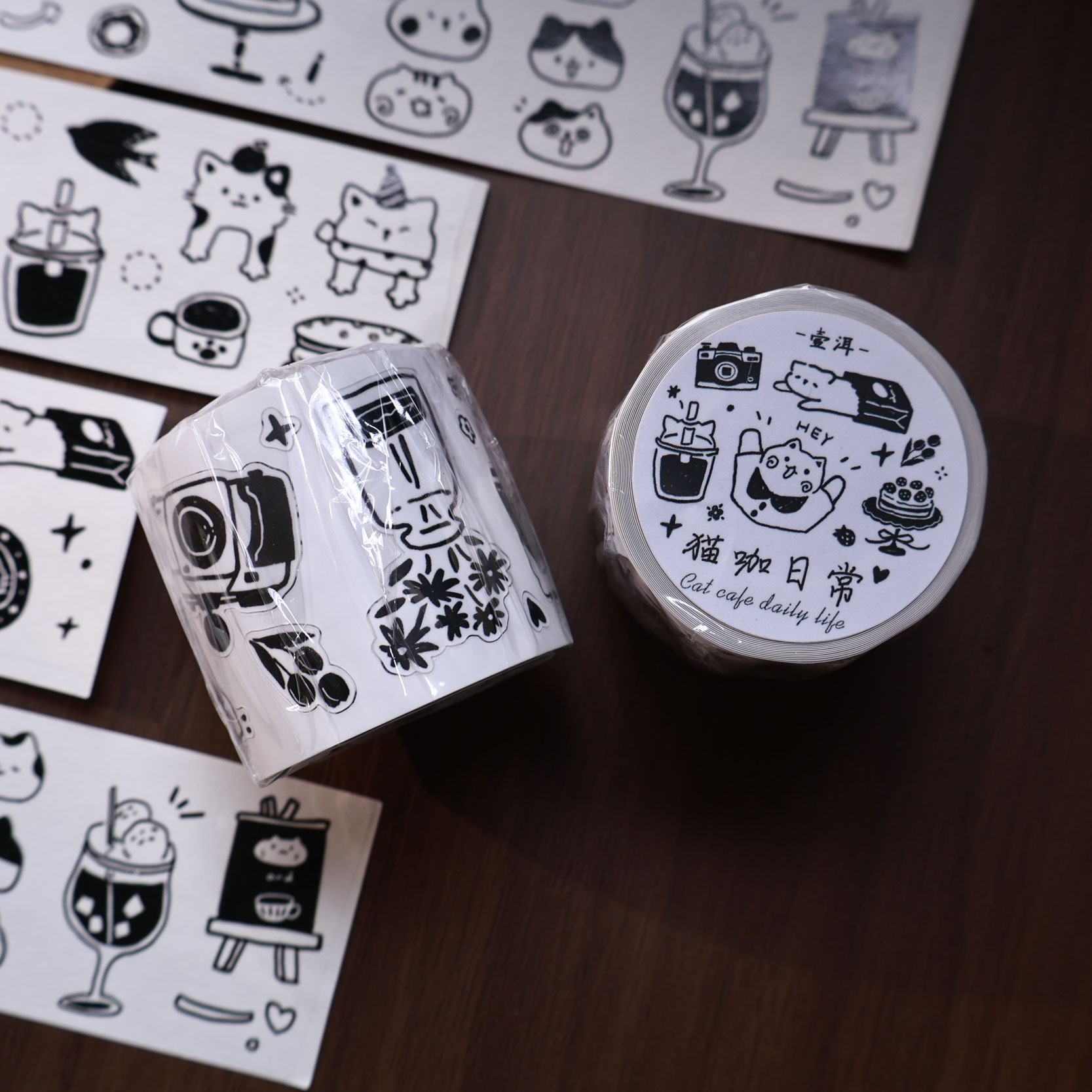 YiEr Studio Vintage diario gat - Washi Tape Set reseña y precio
