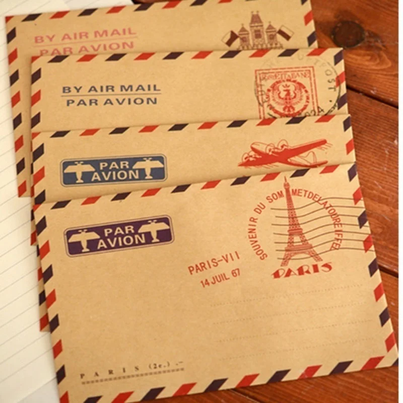 10 Uds 9,7*7,5 cm Retro Popula - Letter Envelope Kraft reseña y precio