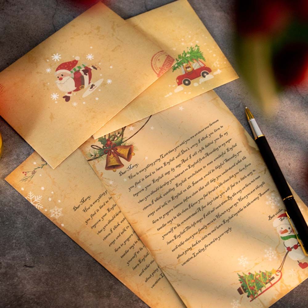 DIY Vintage regalo de Papá Noe - Letter Envelope Kraft reseña y precio