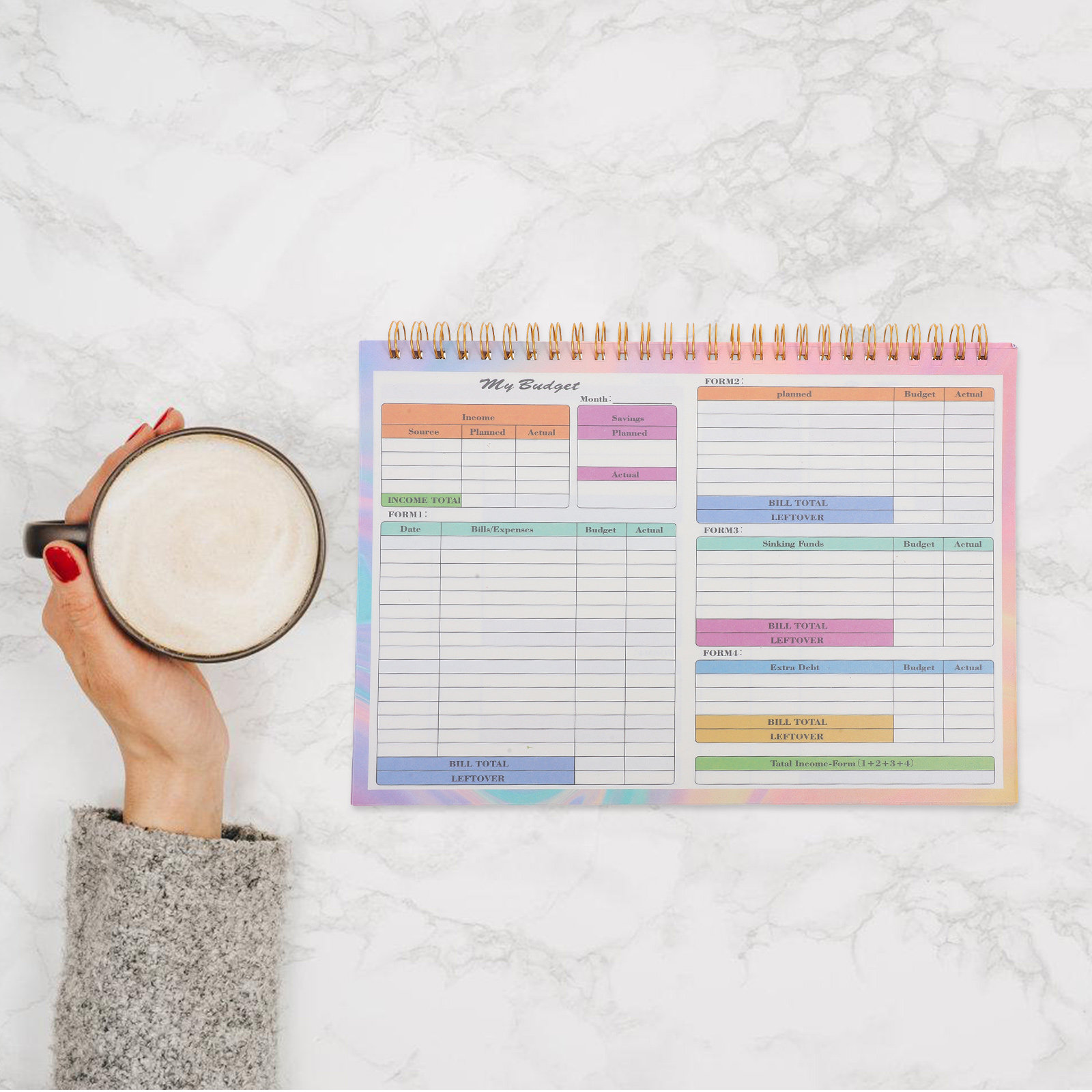 Libro de Registro de Gastos Fi - Planner Weekly Budget reseña y precio