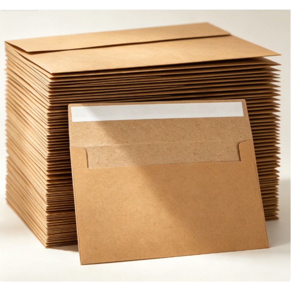 Paquete de 50 sobres de papel  - Letter Envelope Kraft reseña y precio