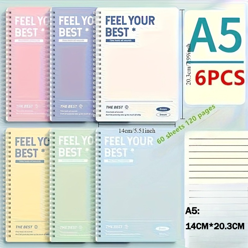 Cuaderno espiral de 6 piezas,  - Graph Paper Pad reseña y precio