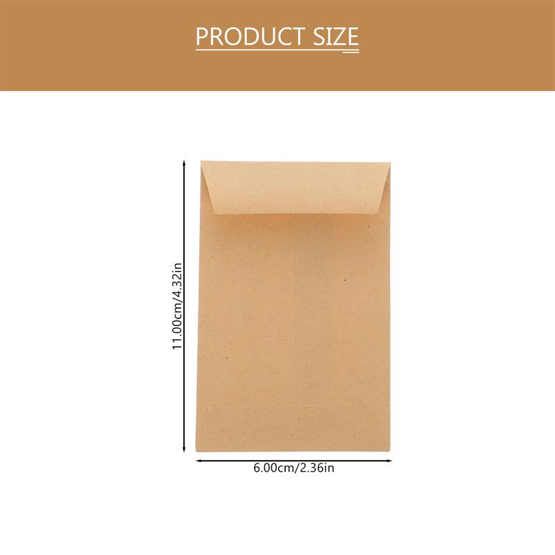 Sobres pequeños de semillas Kr - Letter Envelope Kraft reseña y precio