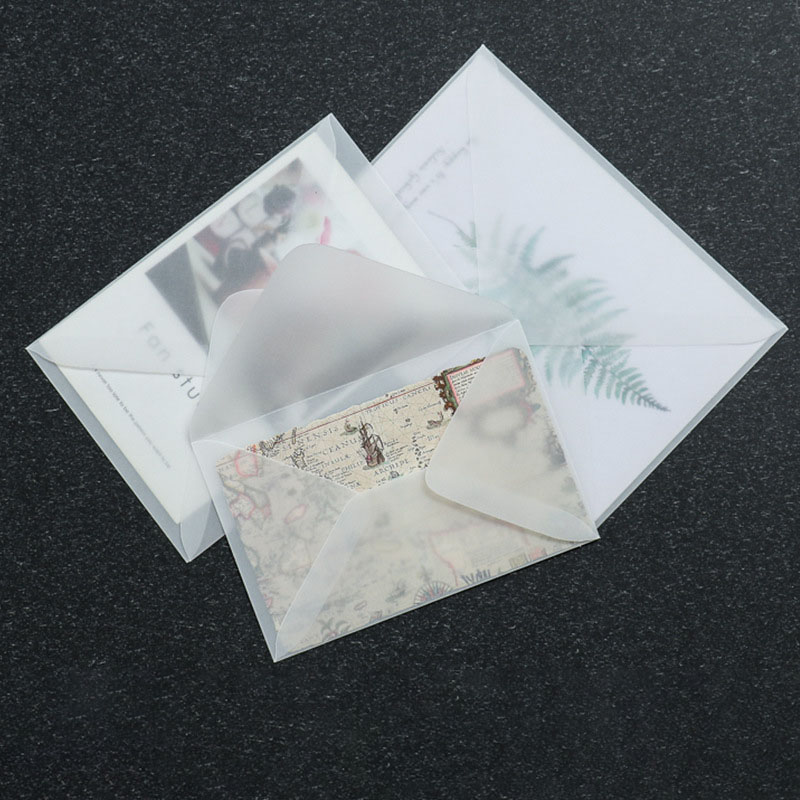 50 sobres translúcidos en blan - Letter Envelope Kraft reseña y precio