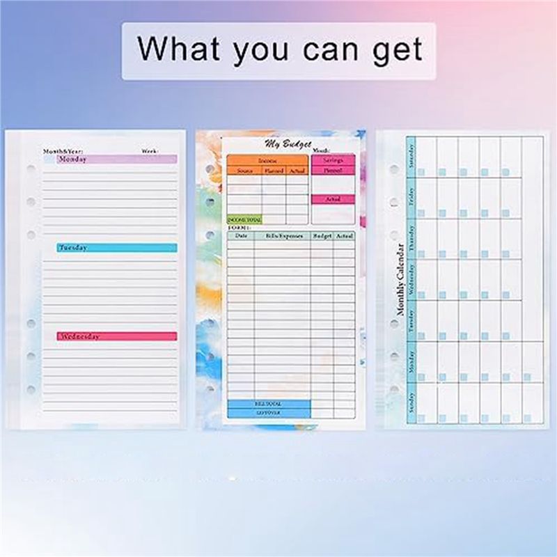 N36R-2 Set A6 Recambio de Plan - Planner Weekly Budget reseña y precio