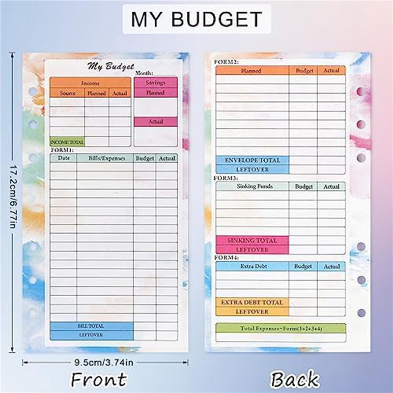 N36R-2 Set A6 Recambio de Plan - Planner Weekly Budget reseña y precio