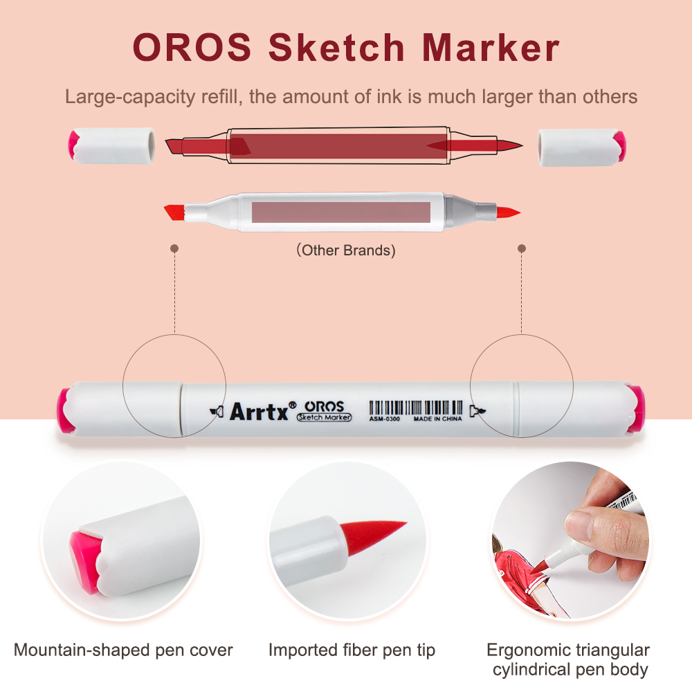 Arrtx Oros 66 marcadores de pi - Highlighter Set Pastel reseña y precio
